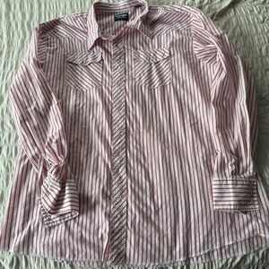 Men's Red Striped Shirt